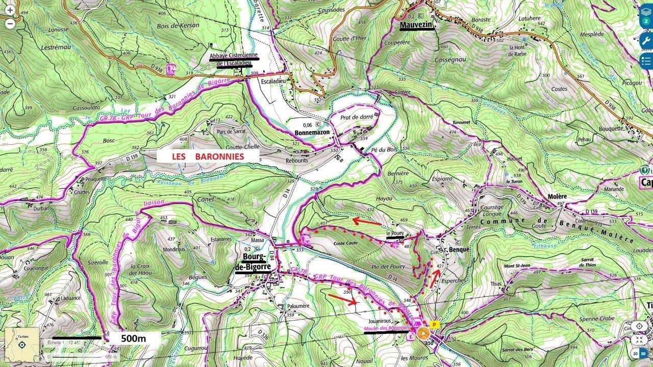 0 boucle moulin des baronnies trace