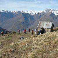 13 le groupe arrive a la cabane de cap des malhs