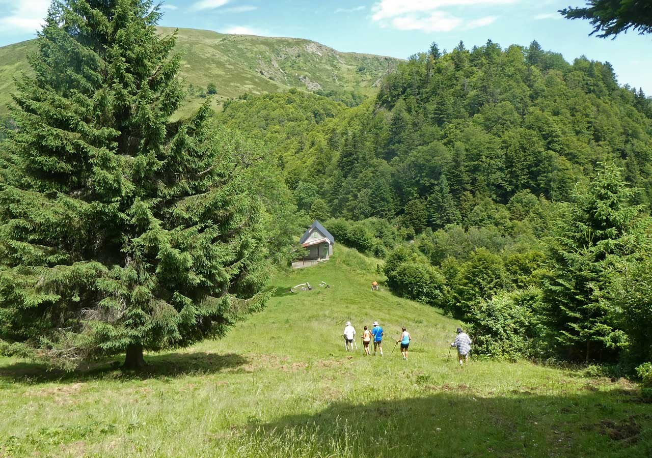 29 nous arrivons a la cabane du piejau