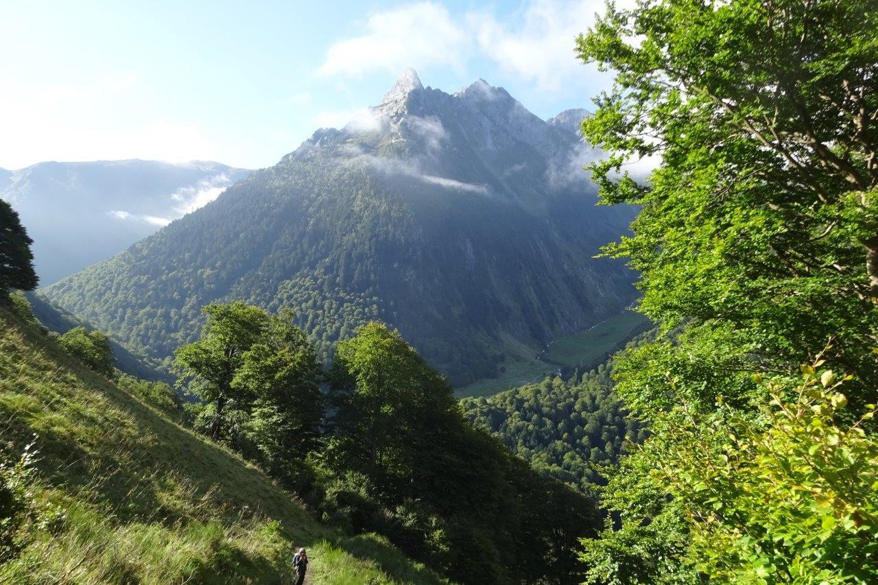 5 vue sur les pics de la mine et de la pique