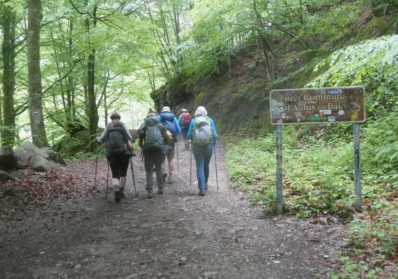 7 on entre dans la foret communale d aulus les bains