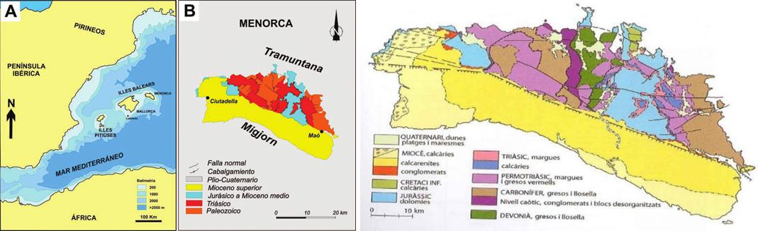 Geologie de minorque
